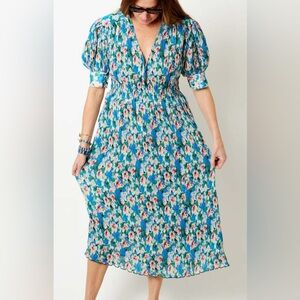 GANNI Floral Georgette Dress - NWT